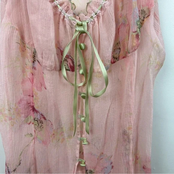 Vintage 00s Victoria’s Secret Silk Slip Dress Fairy - Picture 4 of 12